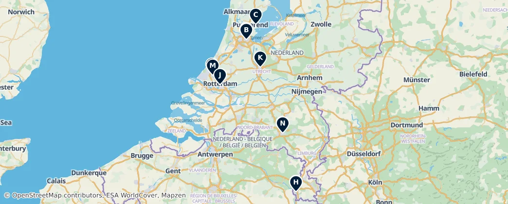 Map of Netherlands