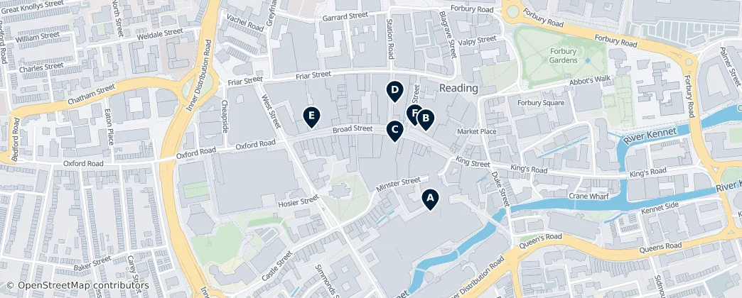 Map of Reading