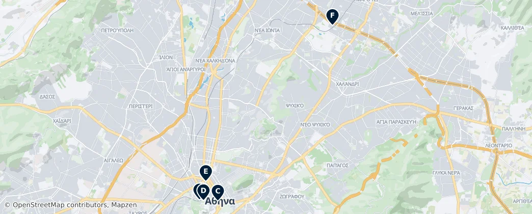Map of Attica