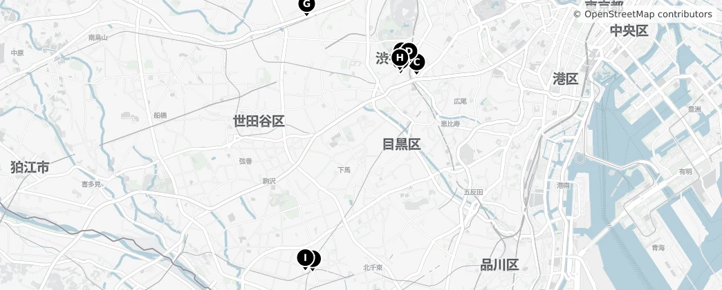 Map of Setagaya