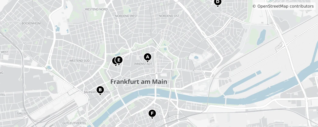 Map of Frankfurt