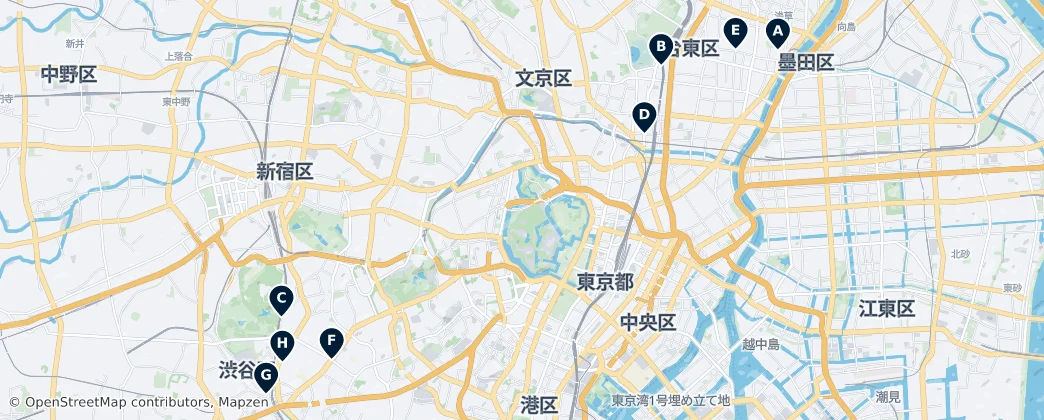 Map of Tokyo