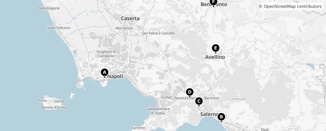 Map of Campania