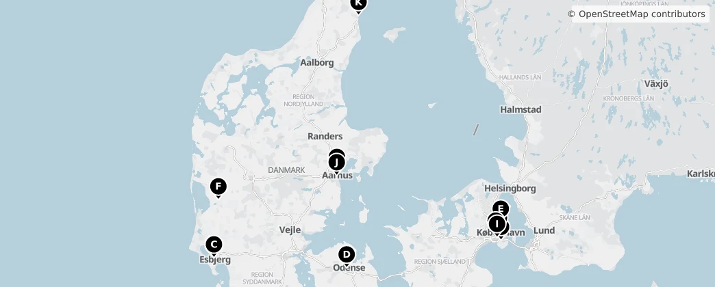 Map of Denmark