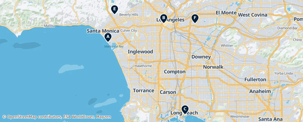 Map of Los Angeles