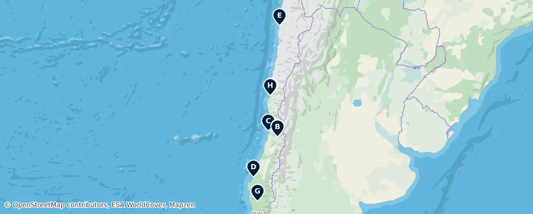 Map of Chile