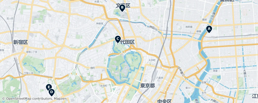 Map of Chiyoda