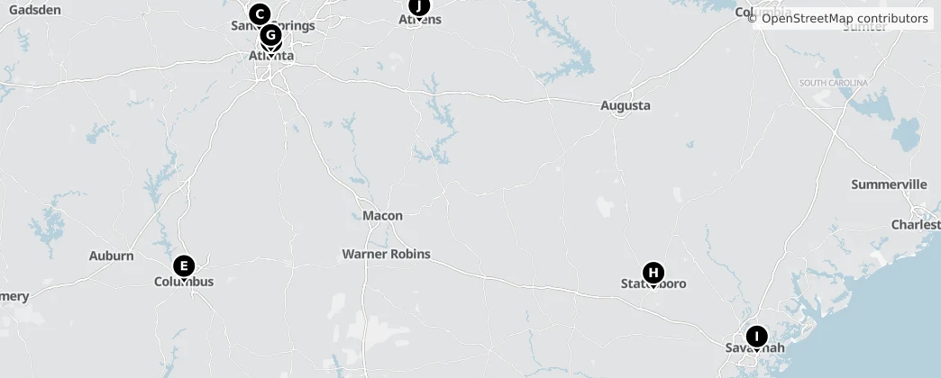 Map of Georgia