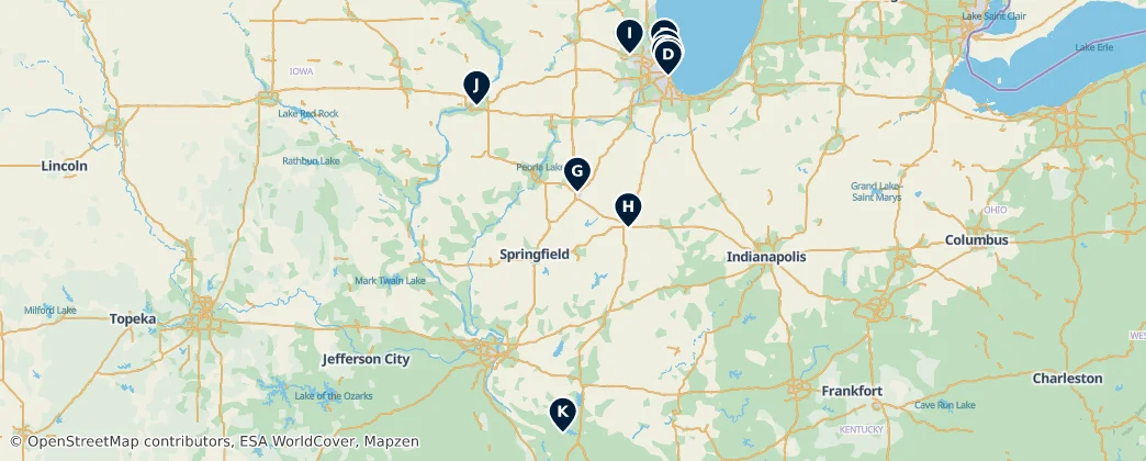Map of Illinois