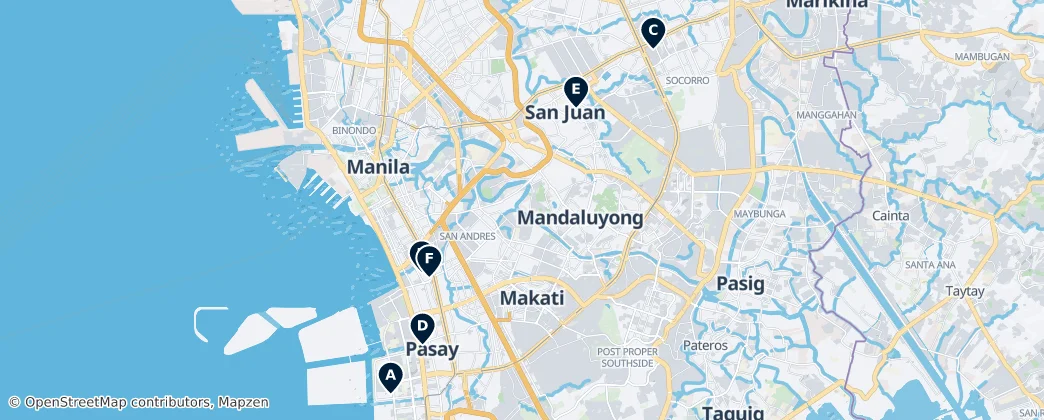 Map of Metro Manila