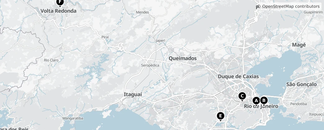 Map of Rio de Janeiro