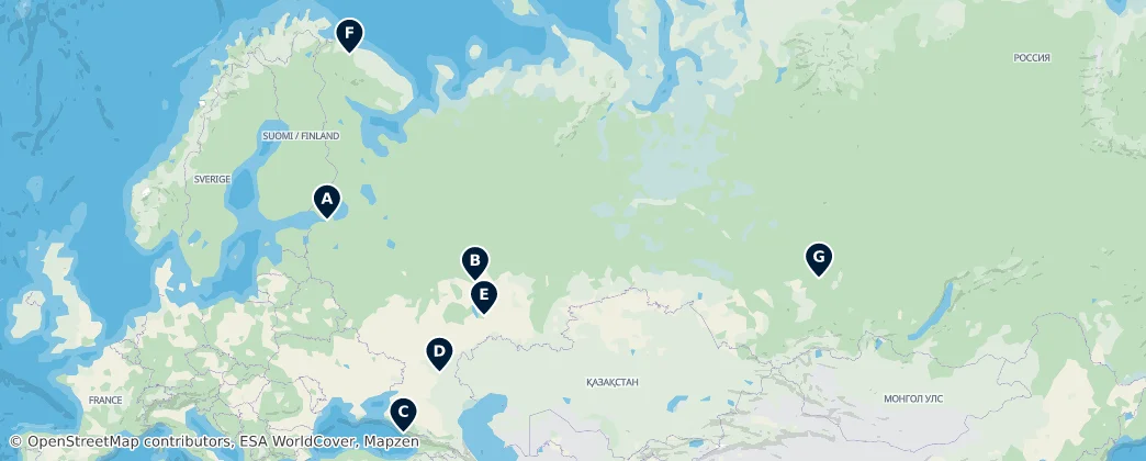 Map of Russia