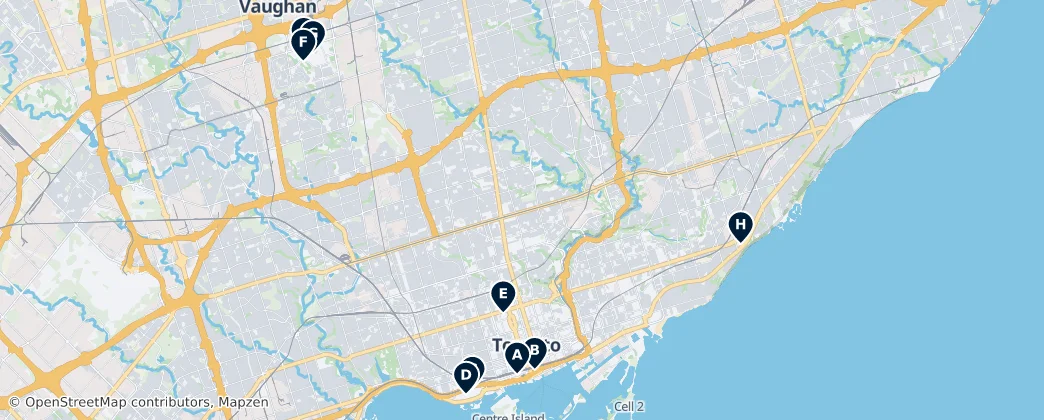 Map of Toronto