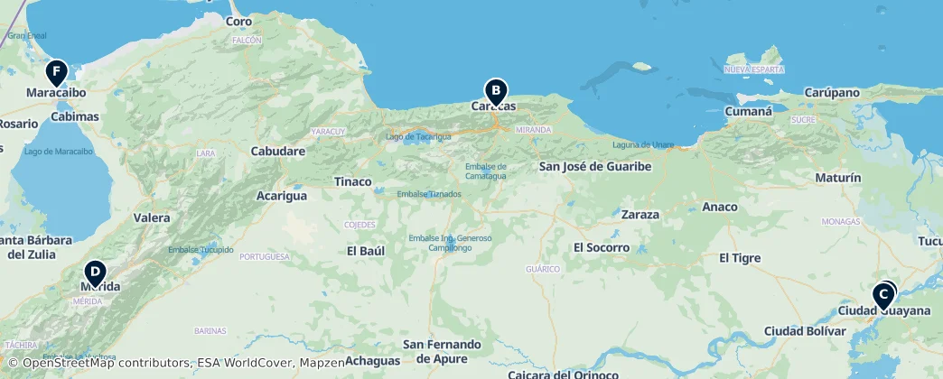 Map of Venezuela
