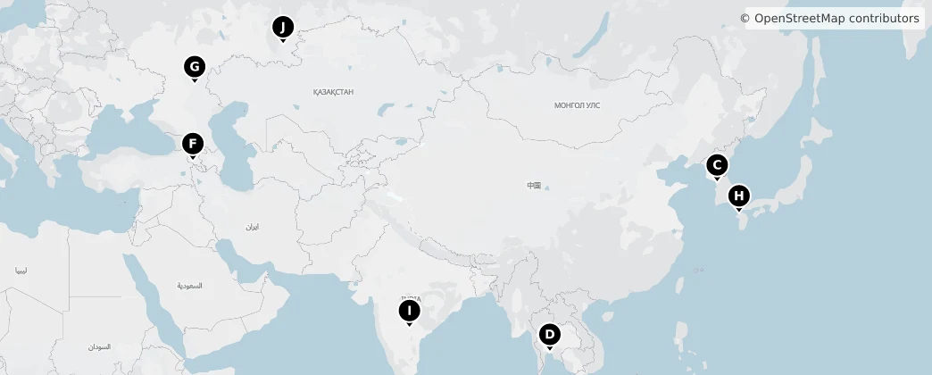 Map of Asia
