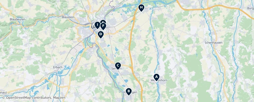 Map of Region Donau-Iller (BY)