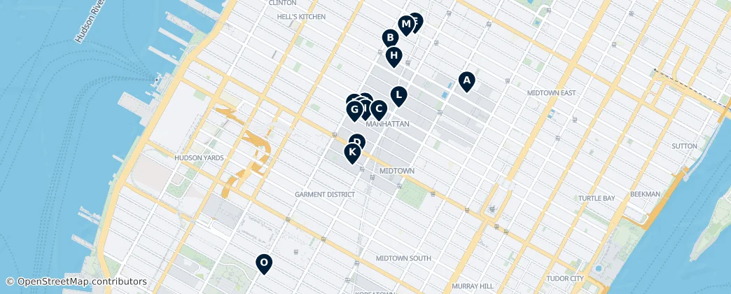 Map of Manhattan Community Board 5