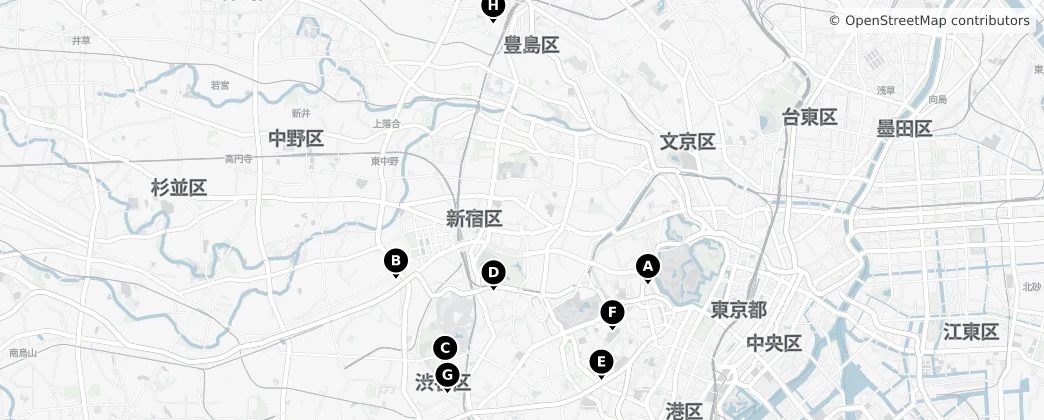 Map of Shinjuku