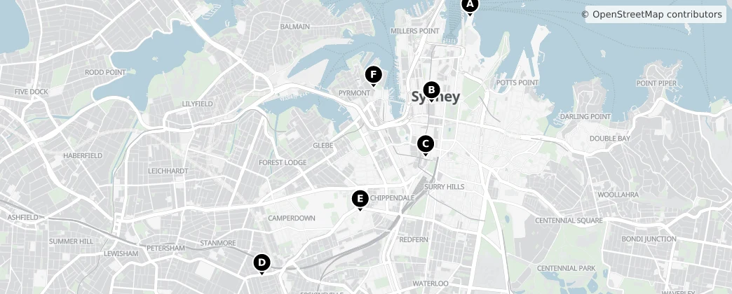 Map of Sydney
