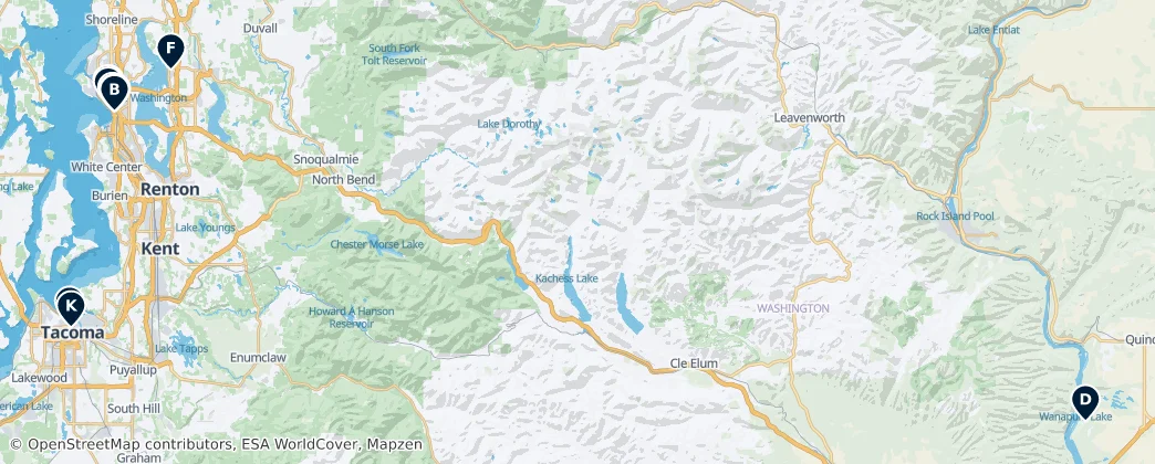 Map of Washington