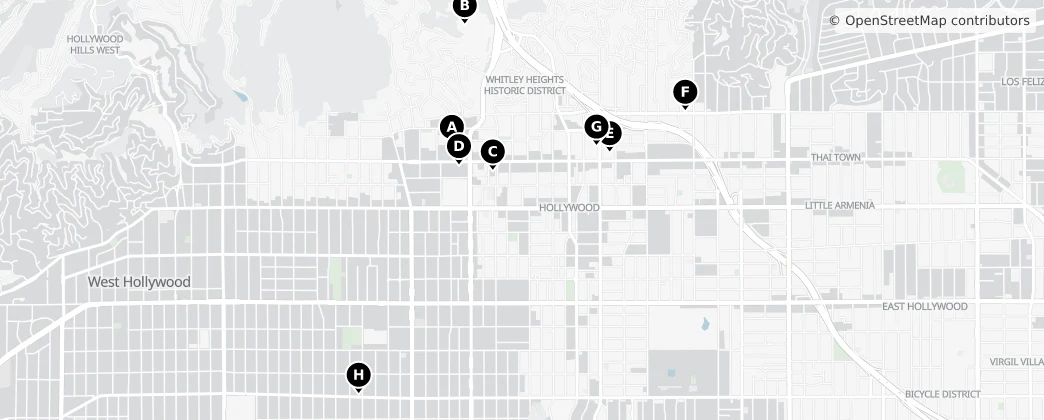 Map of West Hollywood