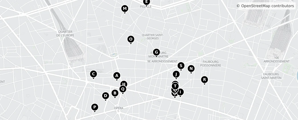 Map of 9.º arrondissement de Paris