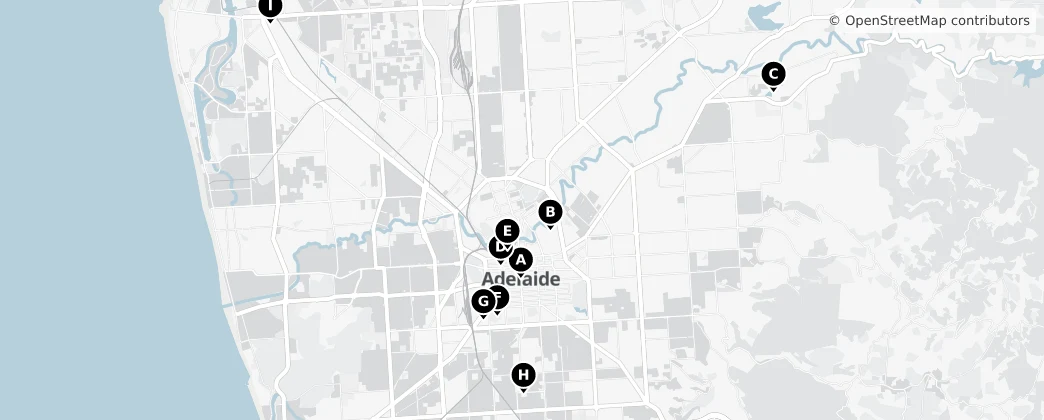 Map of Adelaide