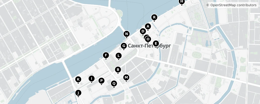 Map of Admiralteysky Island