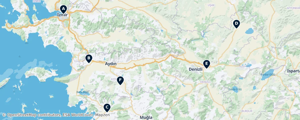 Map of Região do Egeu