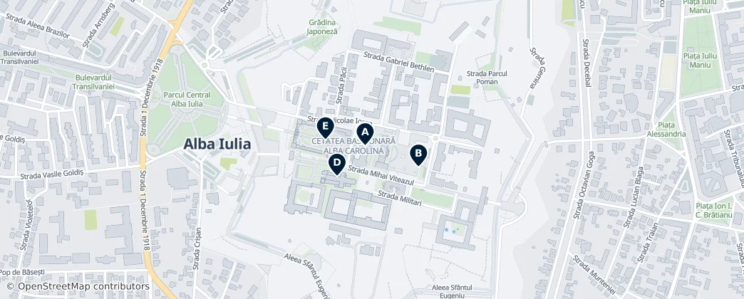 Map of Alba Iulia