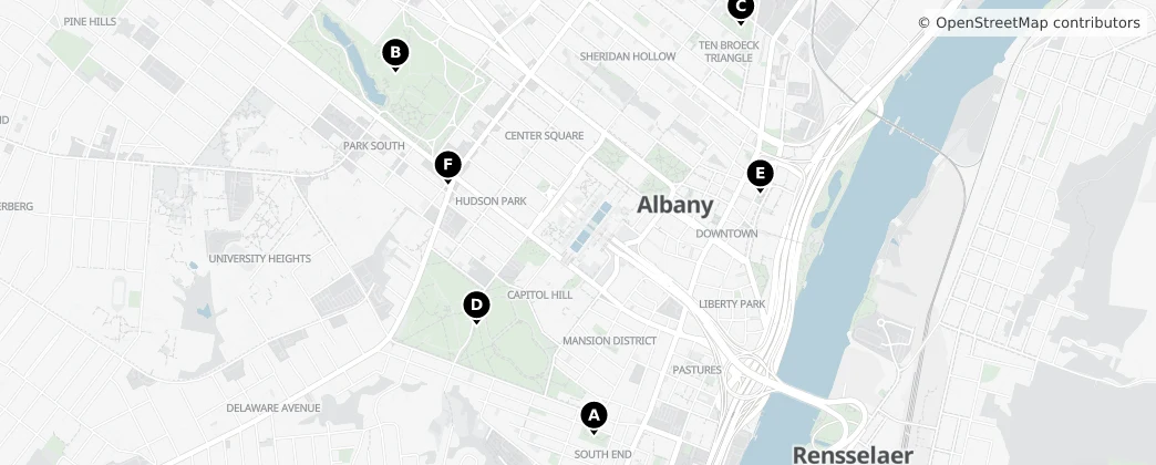 Map of Albany