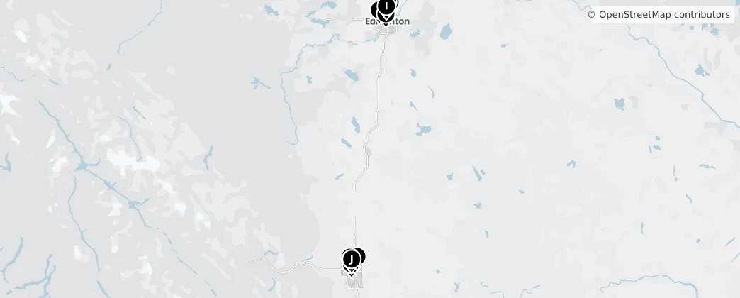 Map of Alberta
