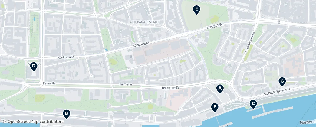 Map of Altona-Altstadt