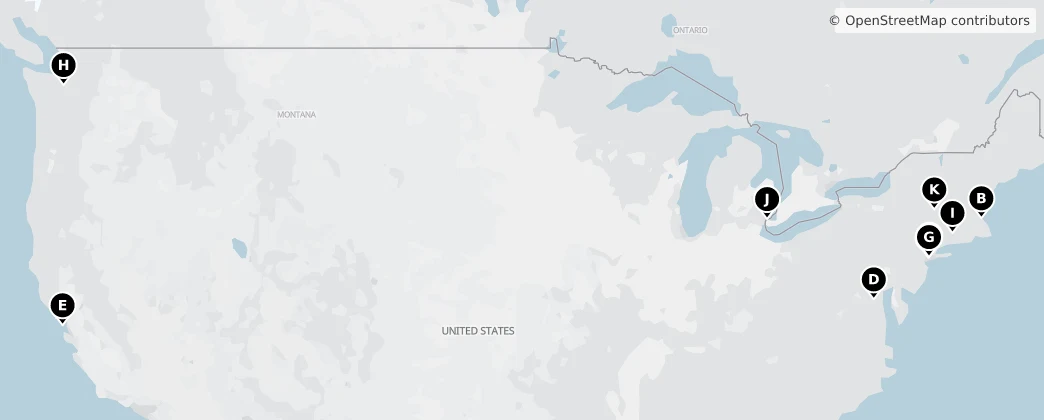 Map of América do Norte