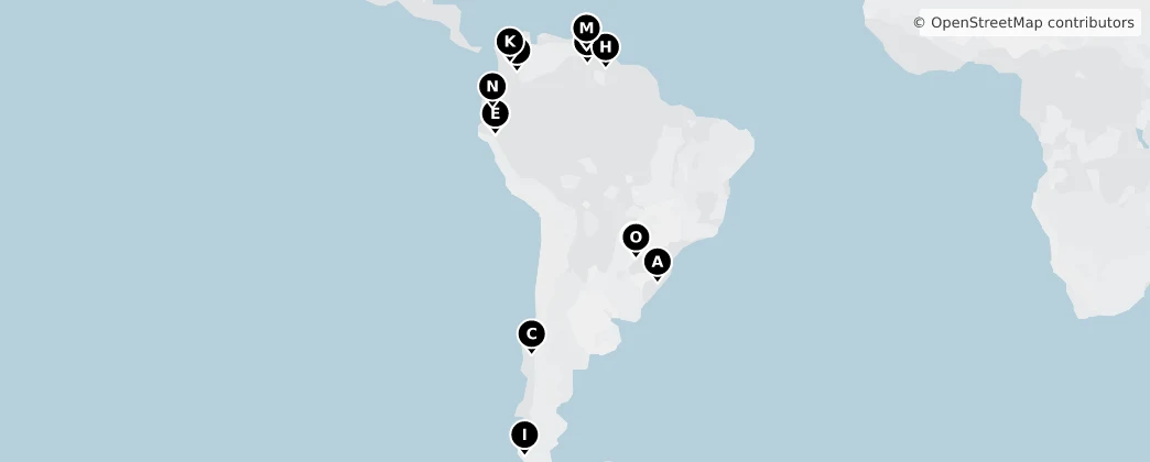 Map of América do Sul