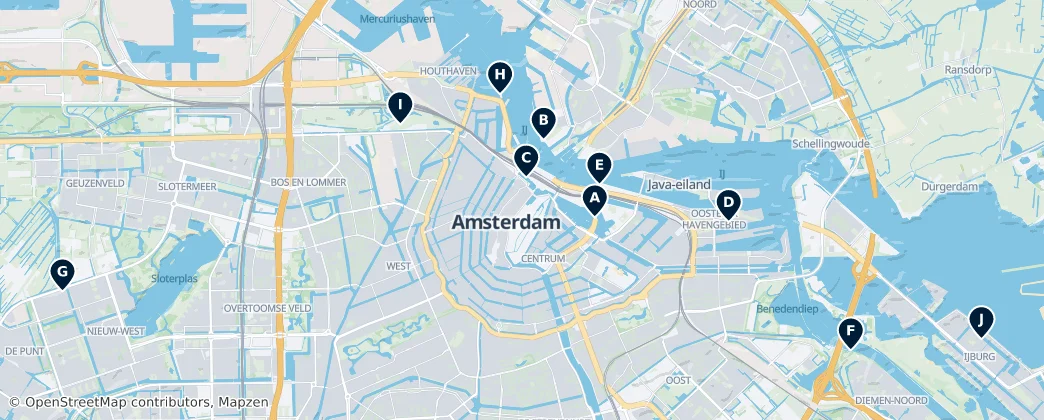 Map of Amsterdão
