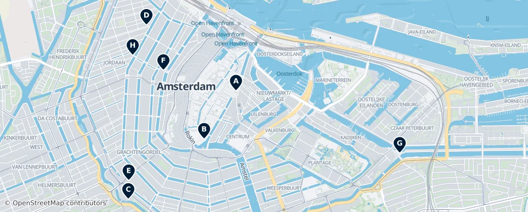 Map of Amsterdão
