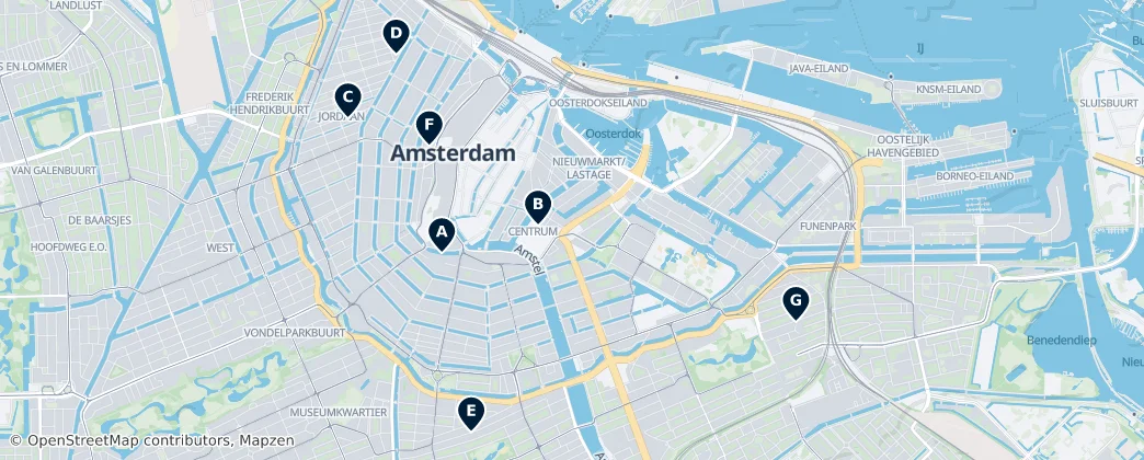 Map of Amsterdão