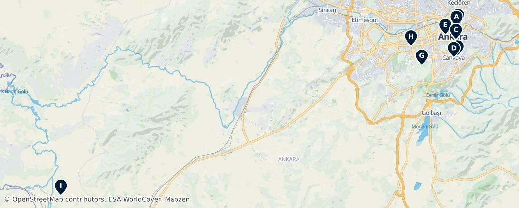 Map of Ancara