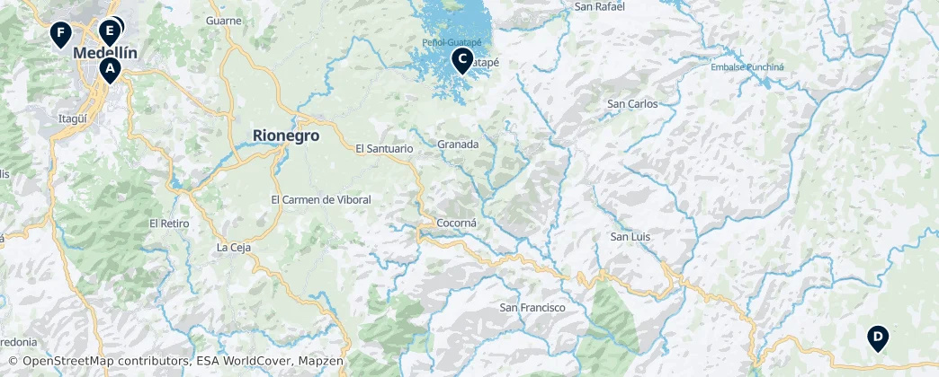 Map of Antioquia