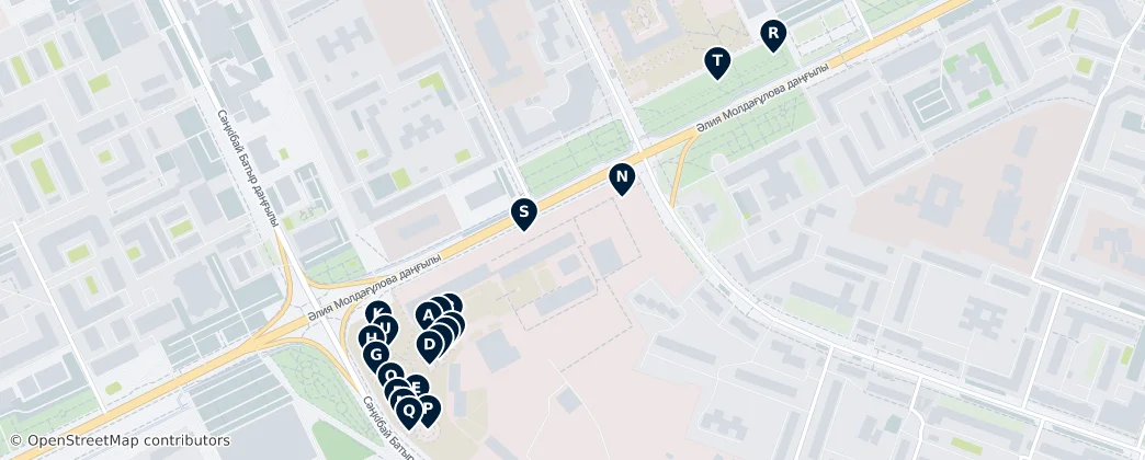 Map of Aqtöbe