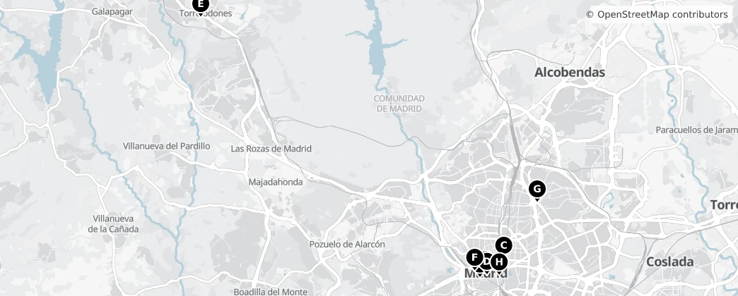 Map of Arquidiocese de Madri