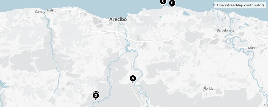 Map of Arecibo