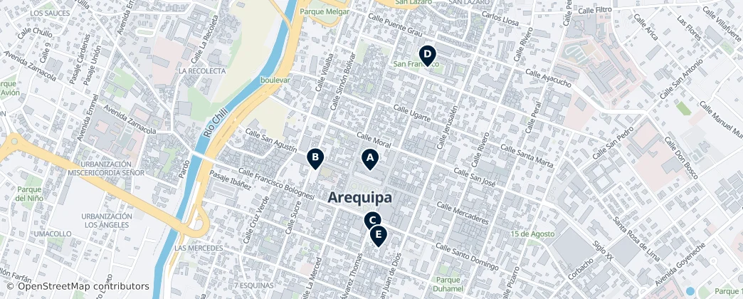 Map of Arequipa
