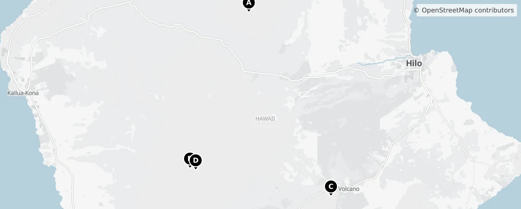 Map of Arquipélago do Havaí