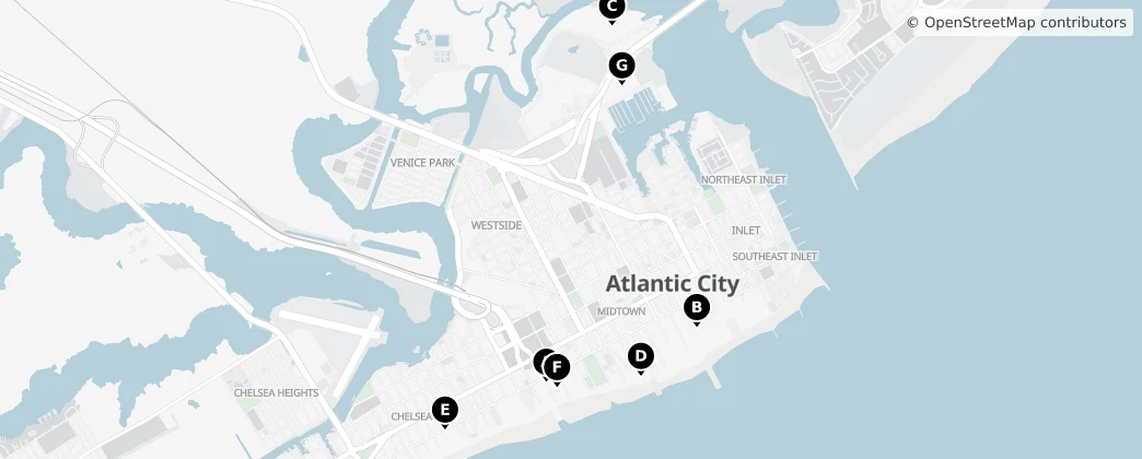 Map of Atlantic City