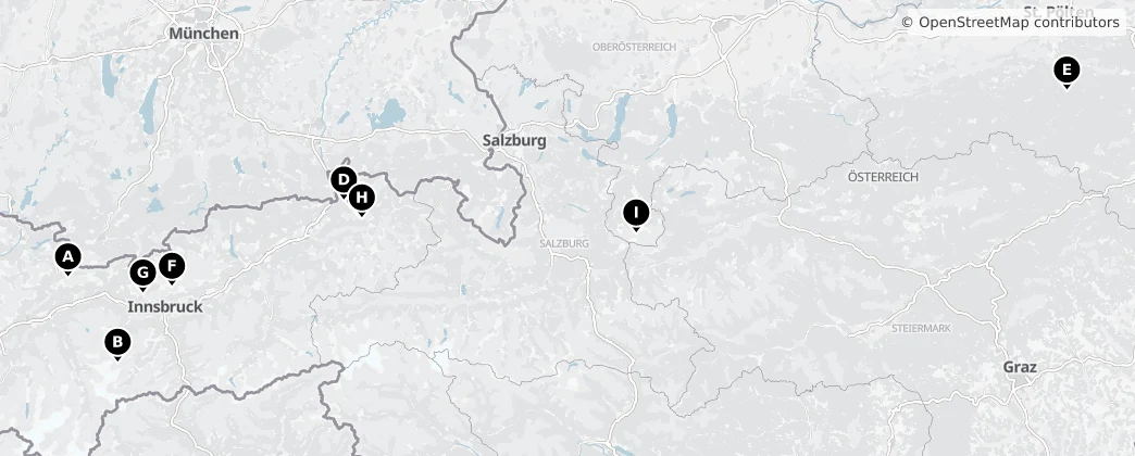 Map of Áustria