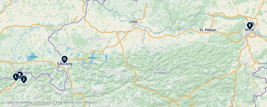 Map of Áustria