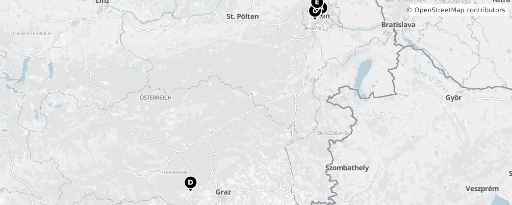 Map of Áustria