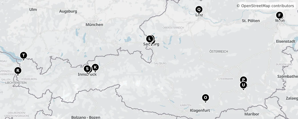 Map of Áustria